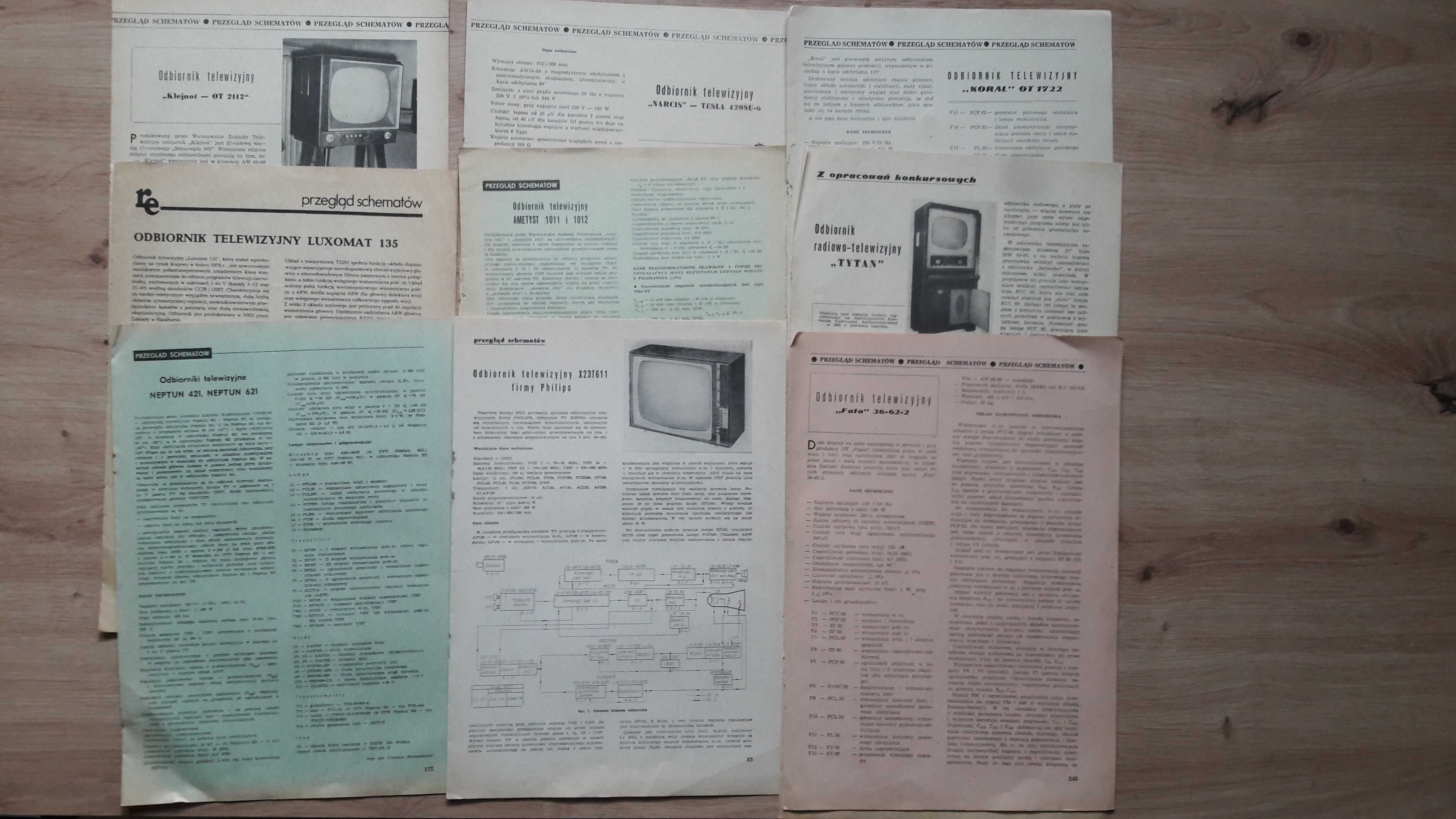 Telewizor Philips X23T611  opis i schemat ideowy inne