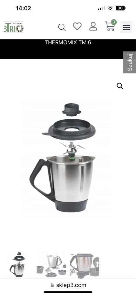 Thermomix Naczynie miksujace TM6 oryginalne nowe