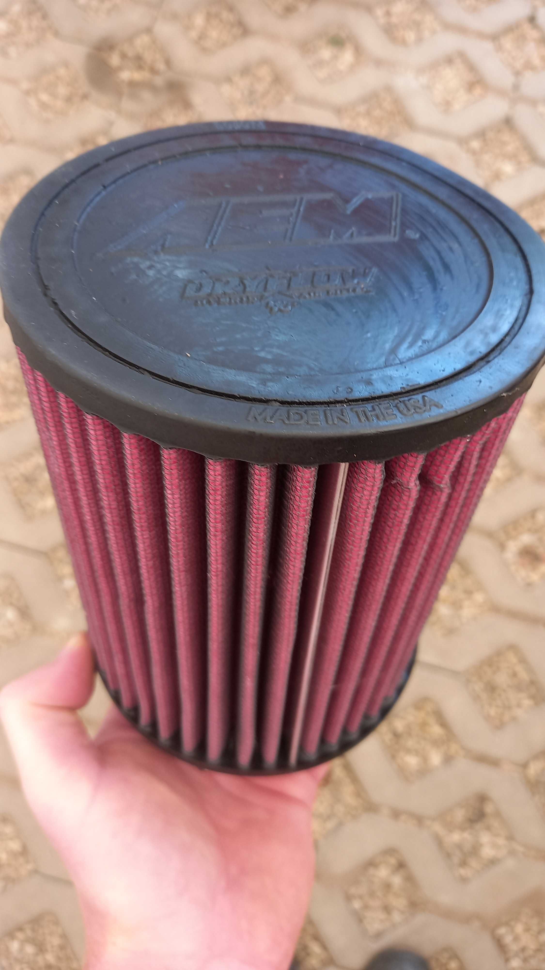 Sportowy filtr powietrza AEM 21-2036DK jak nowy, USA, suchy