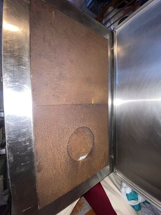 Fogao de lenha em inox de aquecimento central