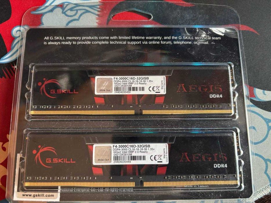 g.skill ddr4 32gb (2x16gb) 3000mhz aegis