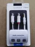 Kabel 2xRCA na 3.5 mm 1.8 metra pozłacany