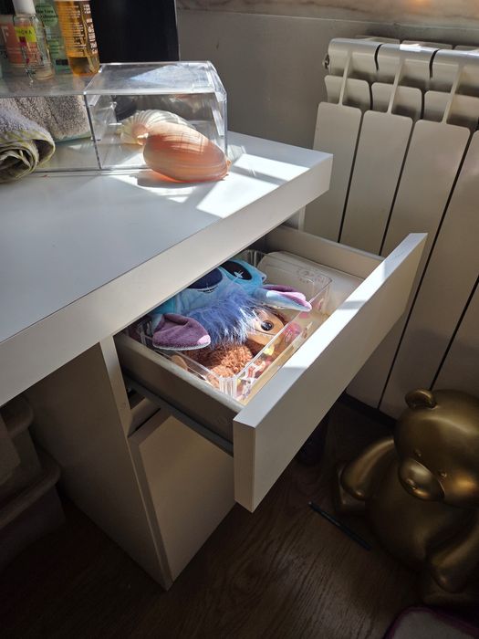 Secretária branca MALM IKEA