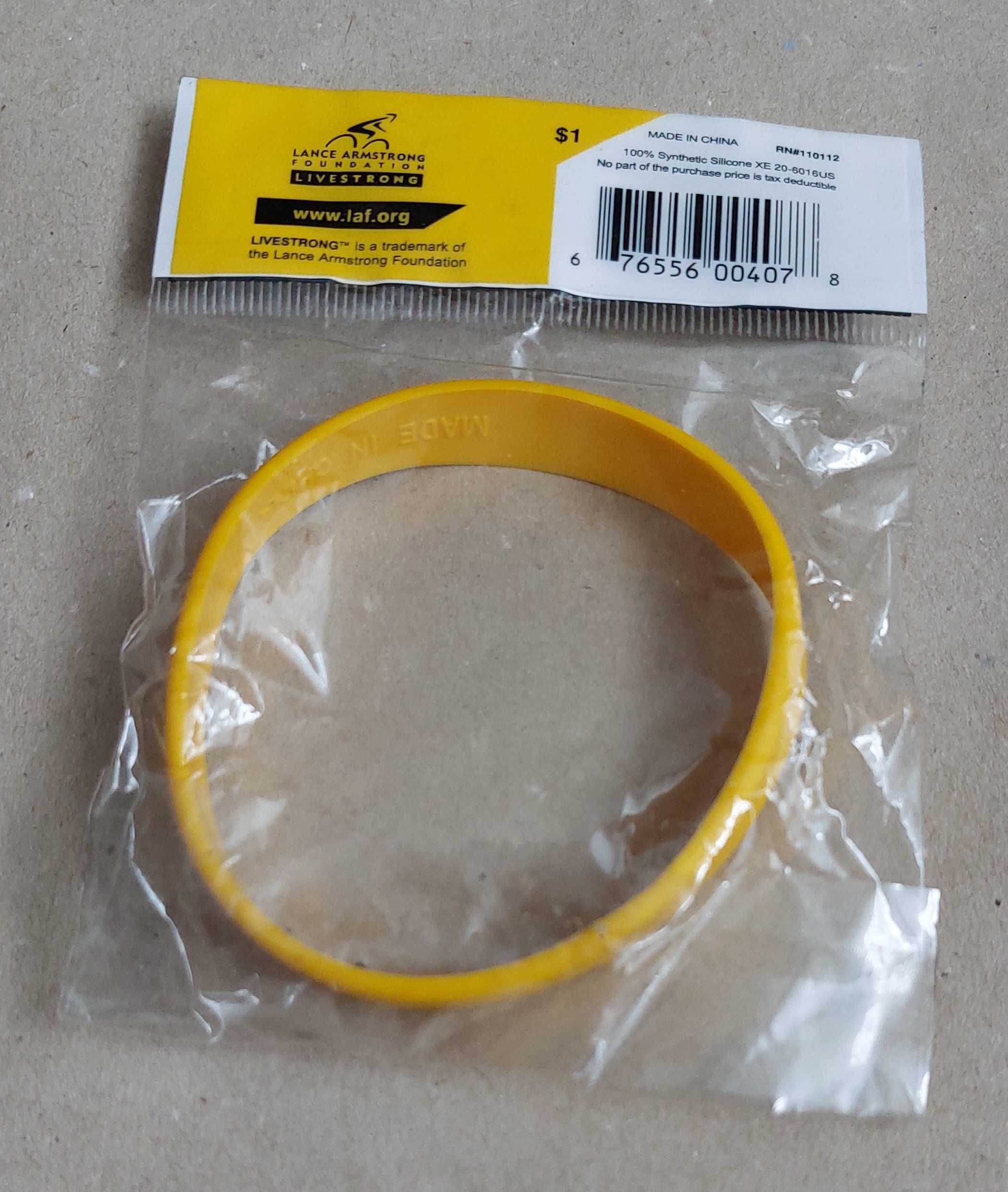 Opaska Livestrong oryginał Lance Armstrong Nike