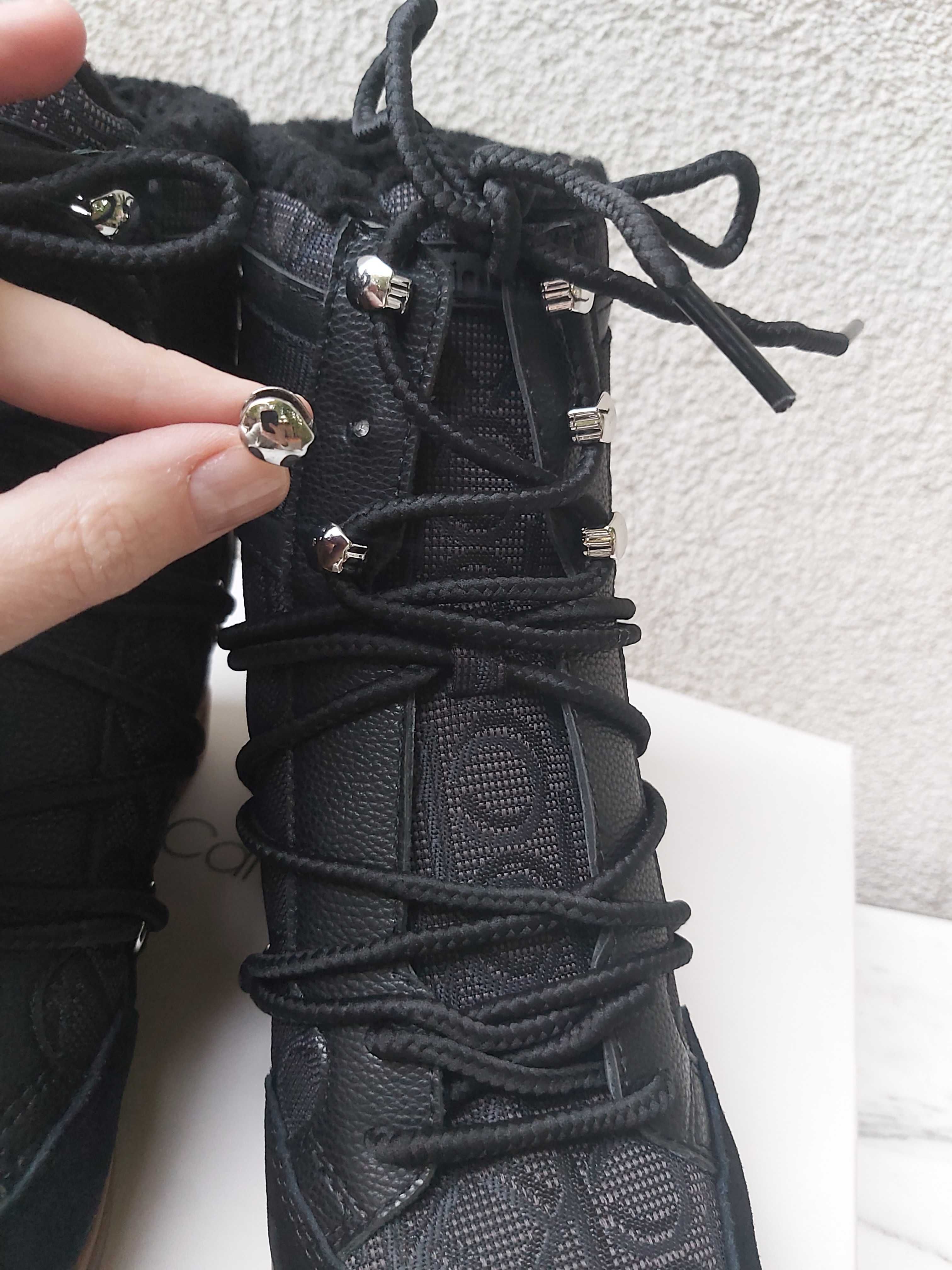 Nowe oryginalne zimowe kozaki Calvin KLEIN botki fiorenza 38 śniegowce