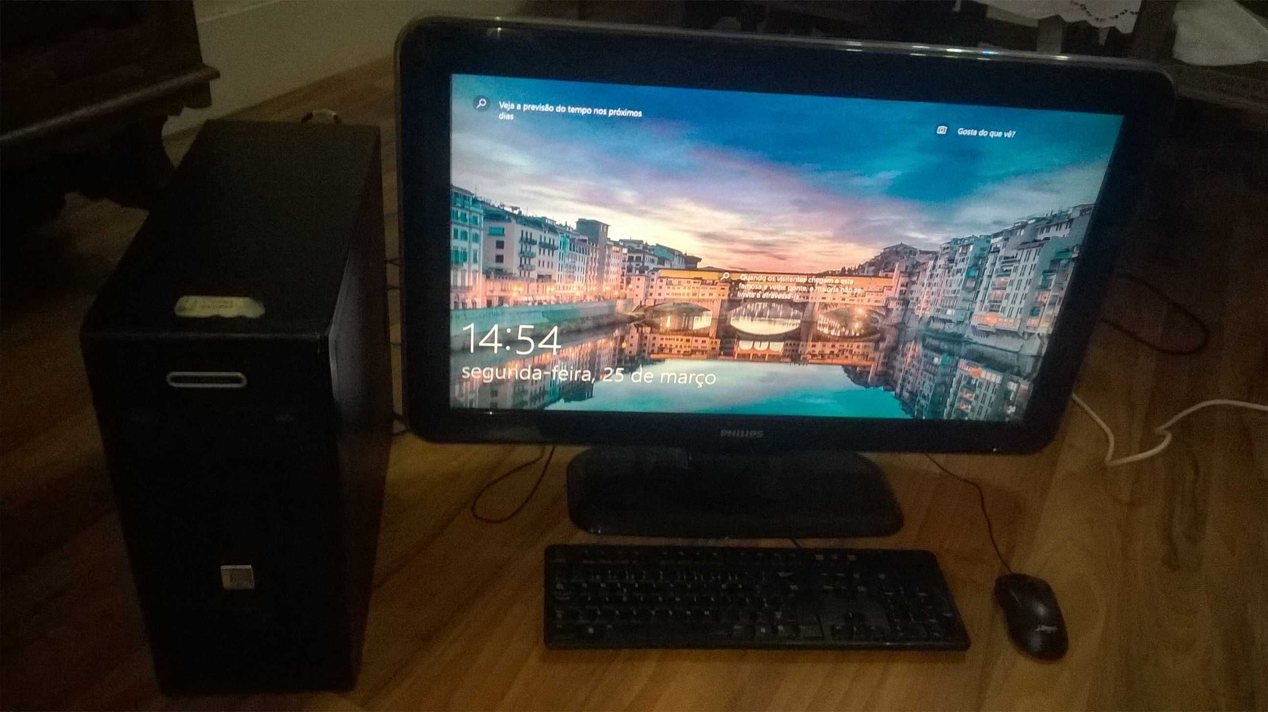 Computador Asus Intel Quad 2 Core Q9400 2,66 Ghz + TV Philips 32"