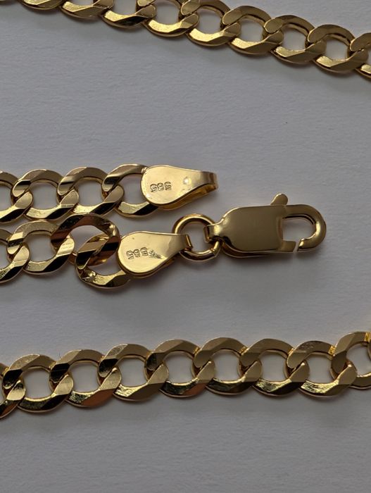 Złoty łańcuszek pancerka 585