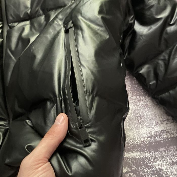 Prada Luna Rossa Red Tab Opium Black Puffer Drill