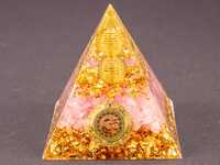 Piramidka Piramida Orgonit Kryształ Różowy Symbol Nieskończoności 6 cm