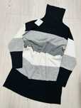 Sweter w pasy ciepły modny roz M oversize na l/,xl