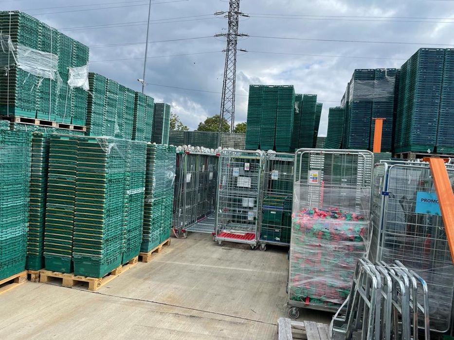 Pojemnik dużo skrzynka euro kosz box plastikowa transportowa magazyno