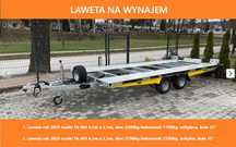 Laweta do transportu samochodów - wynajęcie , wynajem przyczepy