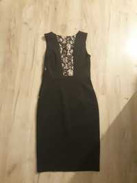Sukienka Dorothy Perkins 38 M koronka czarna różowa