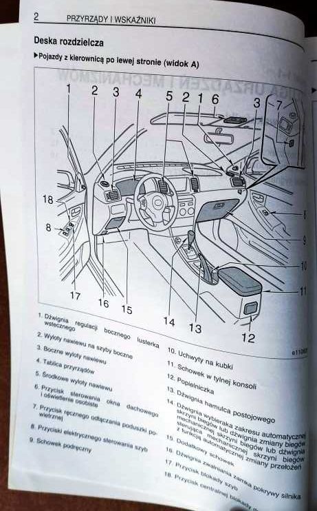 Oryginalna instrukcja obsługi Toyota Corolla IX (E12)