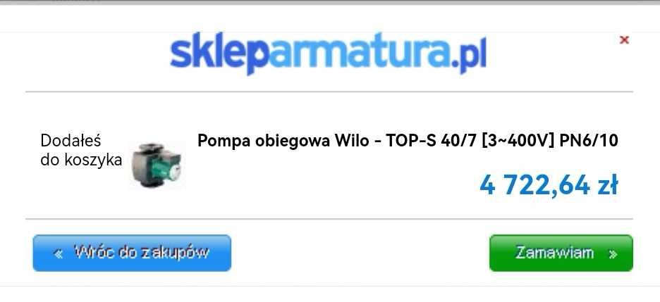 Pompa obiegowa Wilo - TOP-S 40/7 [3~400V] PN6/10