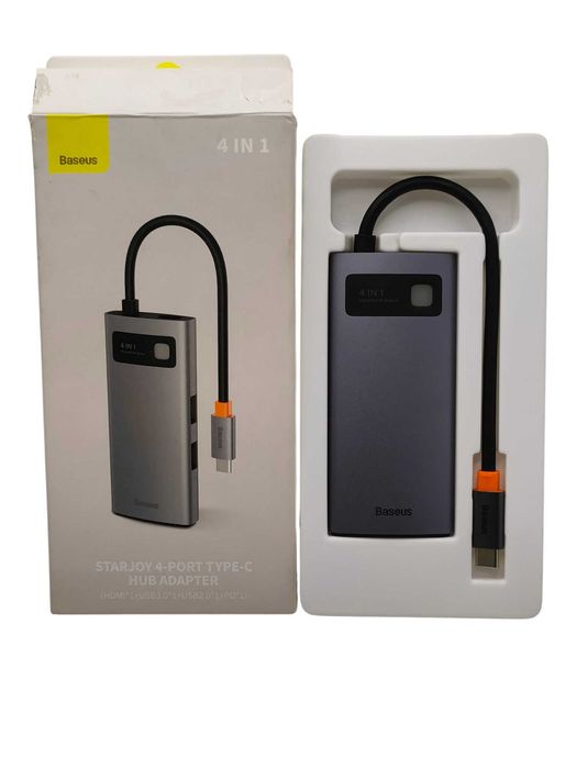 Baseus Adapter 4w1 HUB USB-C USB 3.0 Rozdzielacz Rozgałęźnik HDMI