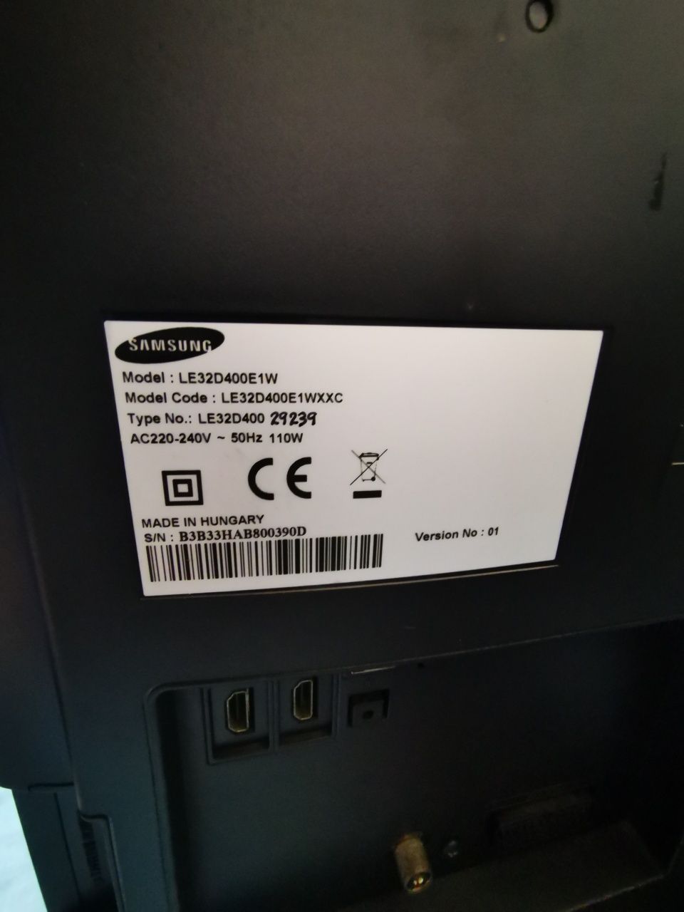 TV Led Samsung - Com Avaria