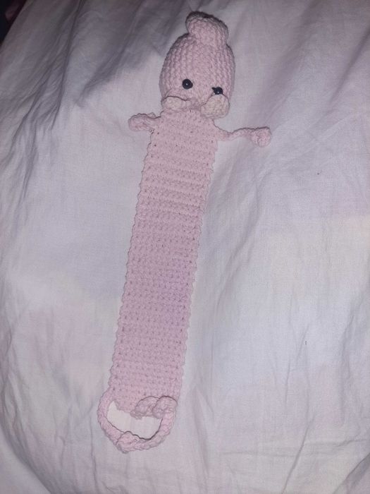 NOWA Zakładka do książki Świnka handmade dziergana