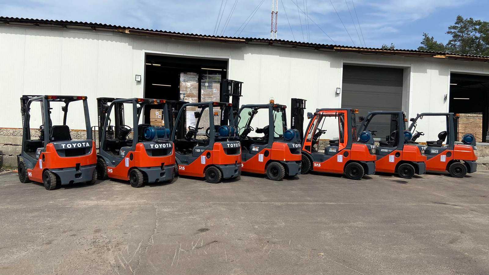 Навантажувач газ-бензин TOYOTA 02-8FGL15, 2019р, погрузчик в наявності