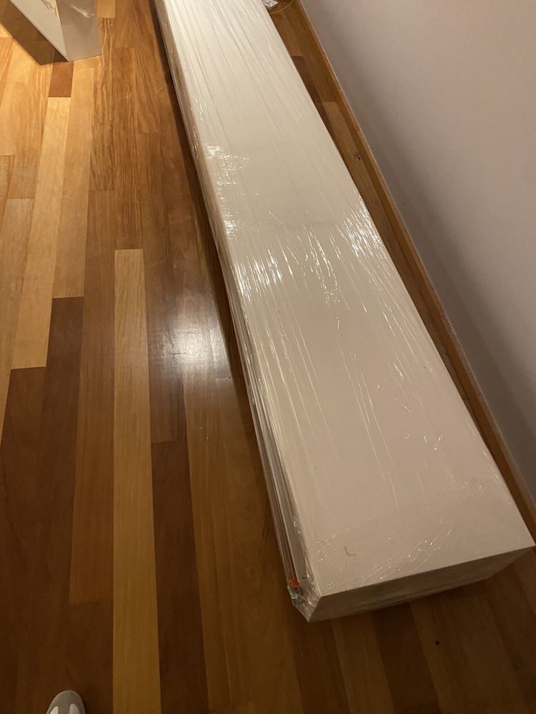 Móvel Branco de Sala em MDF com Gavetas