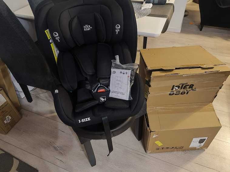 Interbaby  fotelik samochodowy Isofix  iSize 0-36 kG OBROTOWY NOWY