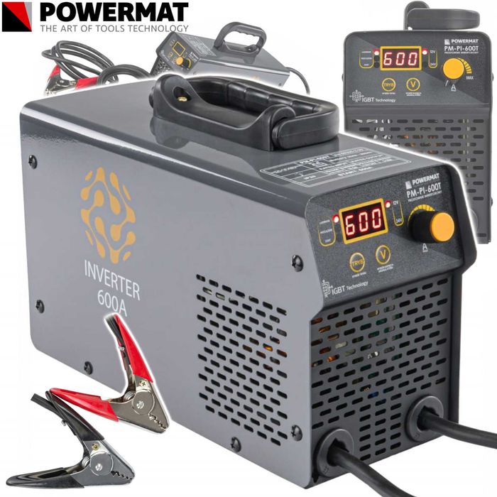 POWERMAT Prostownik Akumulatorowy Inwertorowy Z Rozruchem 600a PM1245