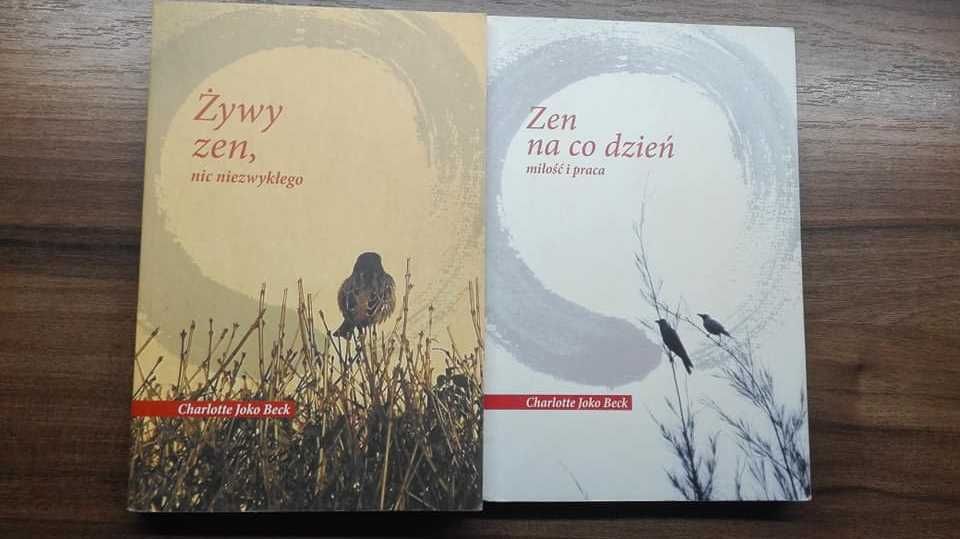 " Zen na co dzień " i " Żywy zen nic niezwykłego " kpl 2 szt Joko Beck