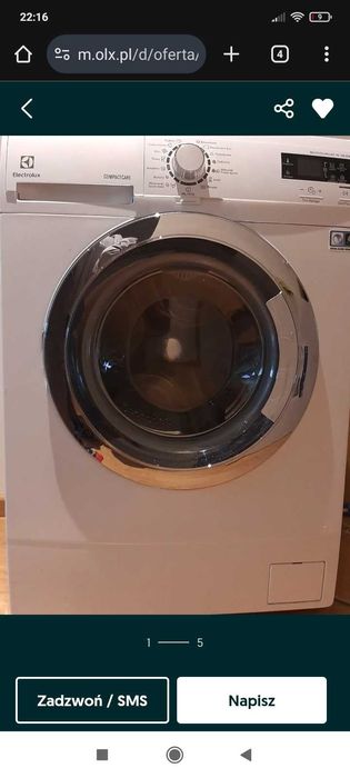 Electrolux Slim, 7kg!, 1200 obrotów!, 5 lat! Super stan