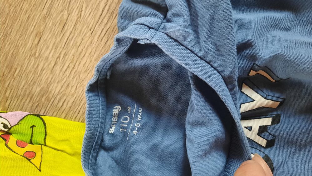 Koszulki zestaw chłopięce żółwie ninja 104