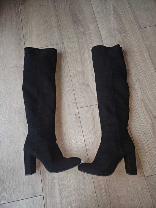 Kozaki zamszowe 39 za kolano