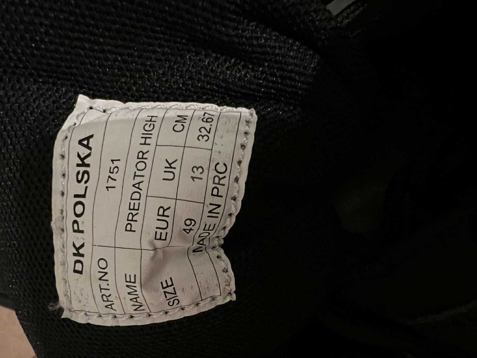 Buty Męskie Zimowe Czarne Nr 49