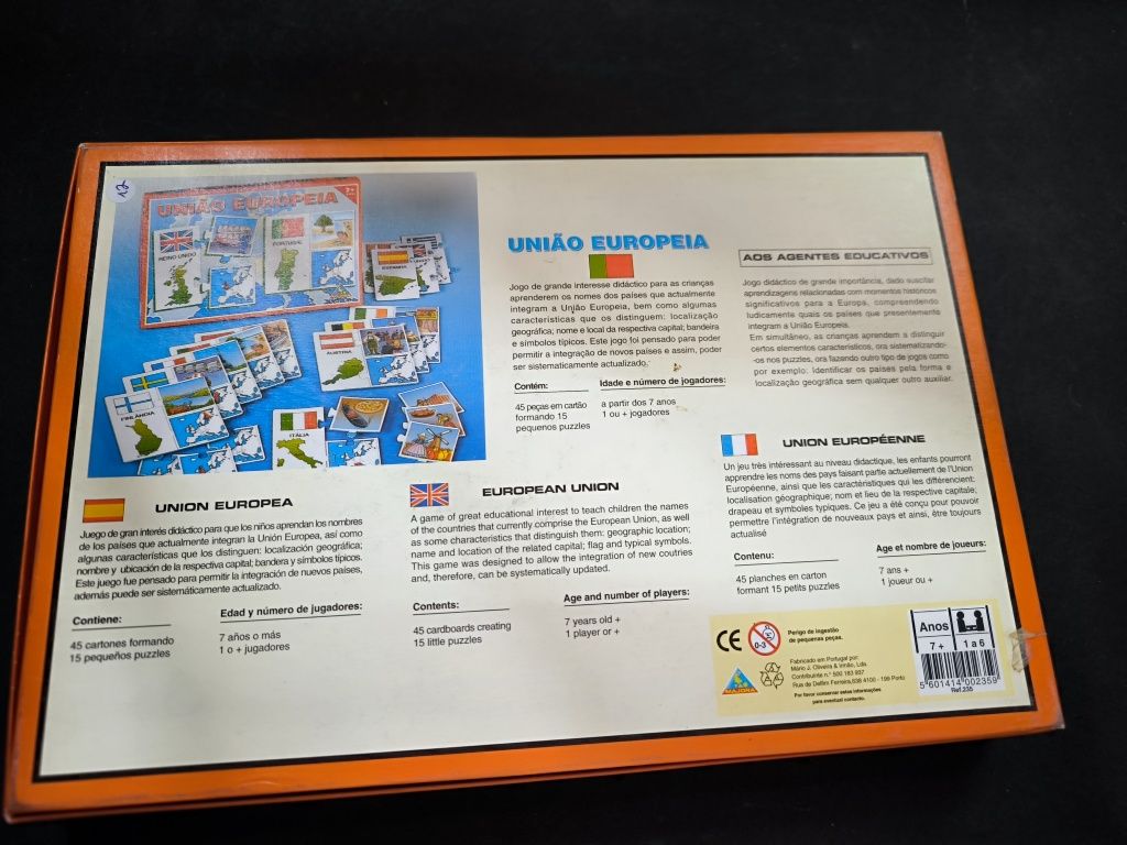 Jogo puzzle união europeia
