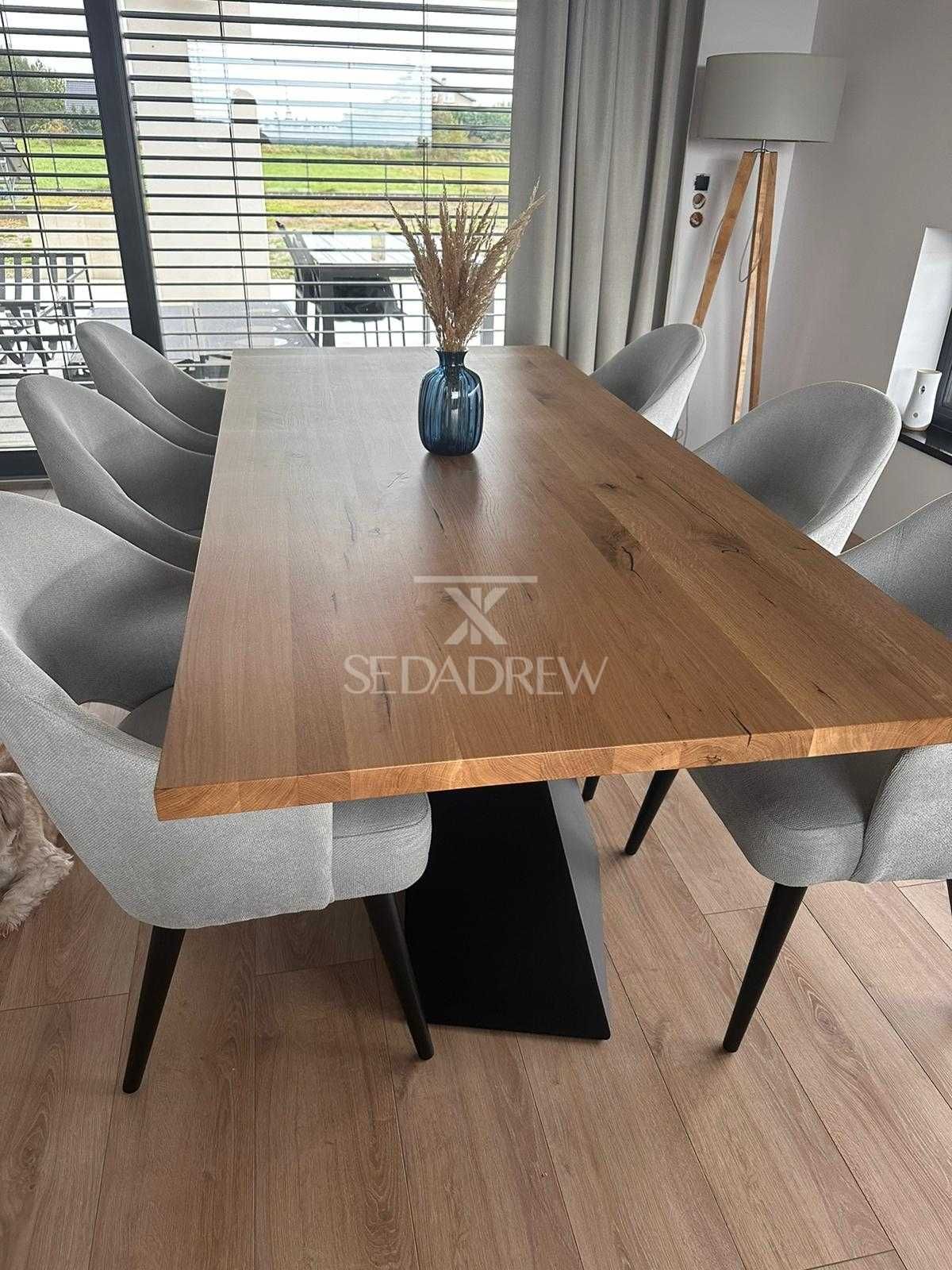 Stół do salonu jadalni drewniany dębowy loft rozkładany na wymiar