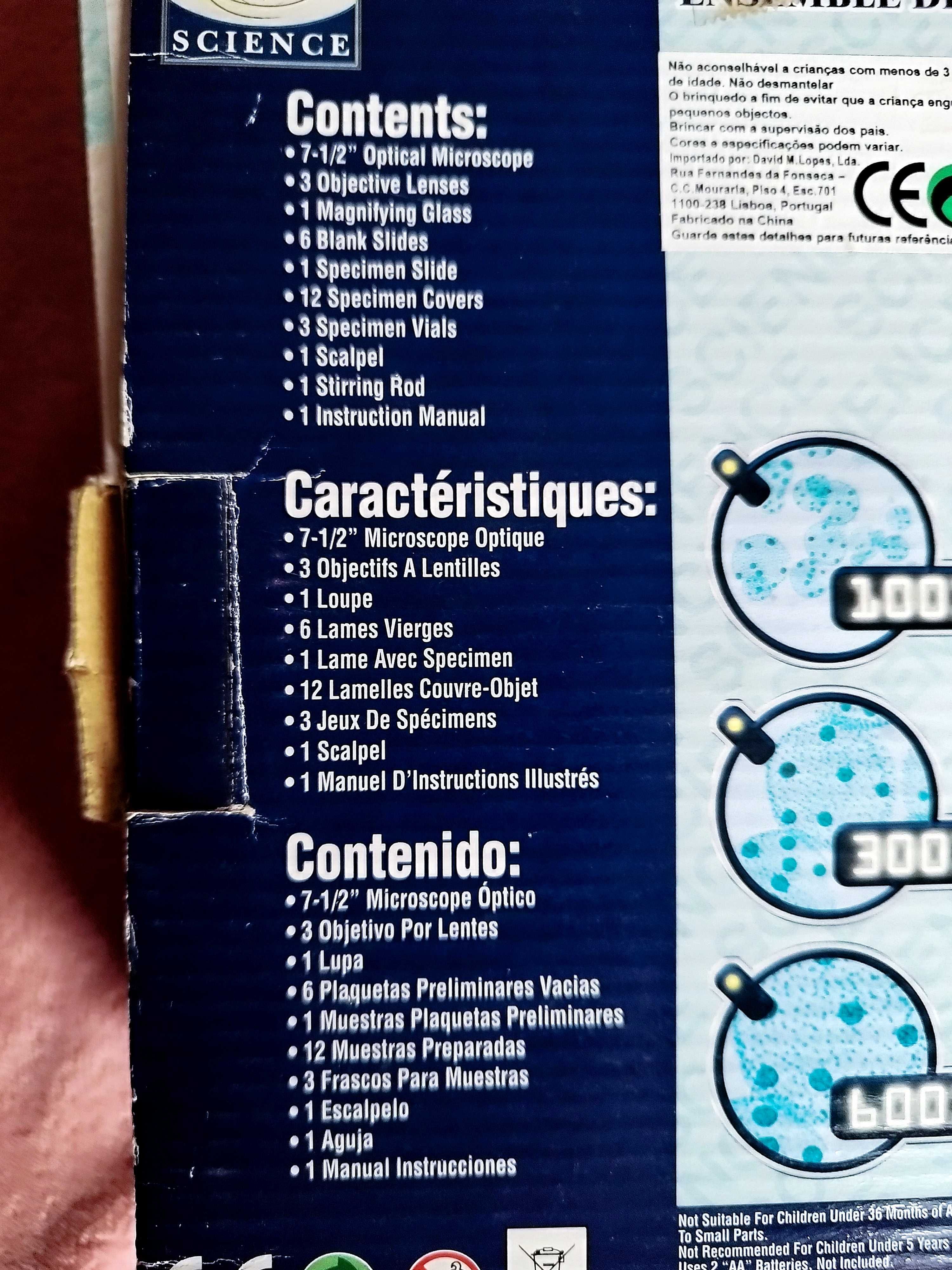 Microscópio - Magna scope lab kit (Na CAIXA)
