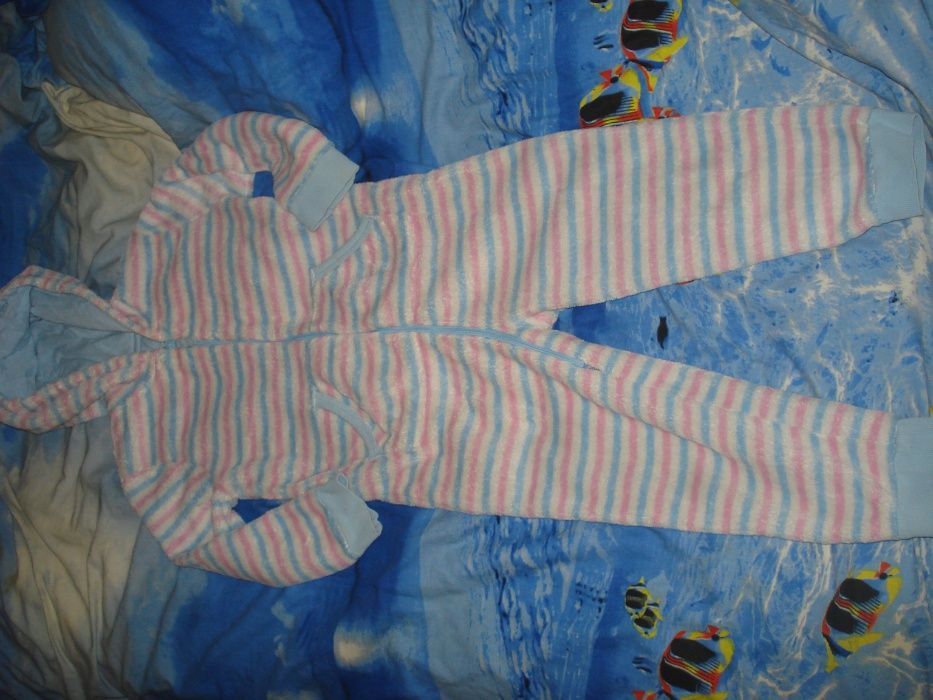 Теплый махровый человечек на 2-3 года