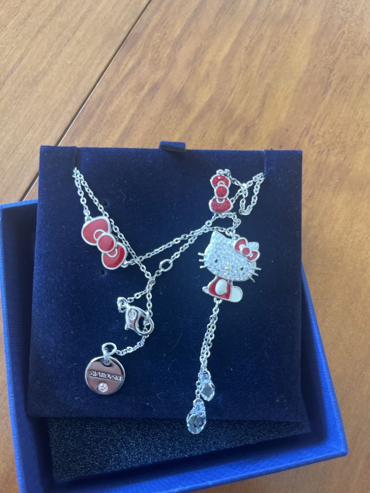 Colar swarovski hello kitty