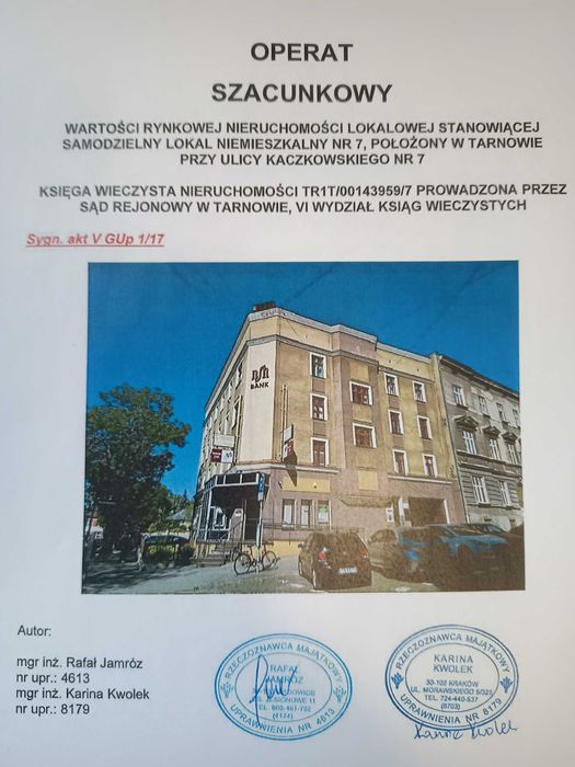 Syndyk ogłasza konkurs na sprzedaż nieruchomości syg.akt V GUp 1/17