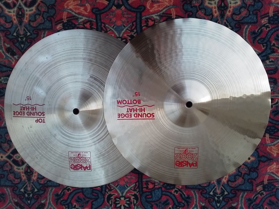 Vendo choques Paiste 2002 Sound Edge de 15