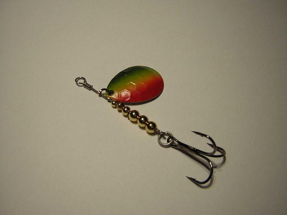 Błystka colorado nikiel tłoczony malowany 5g okoń pstrąg zestaw 2szt