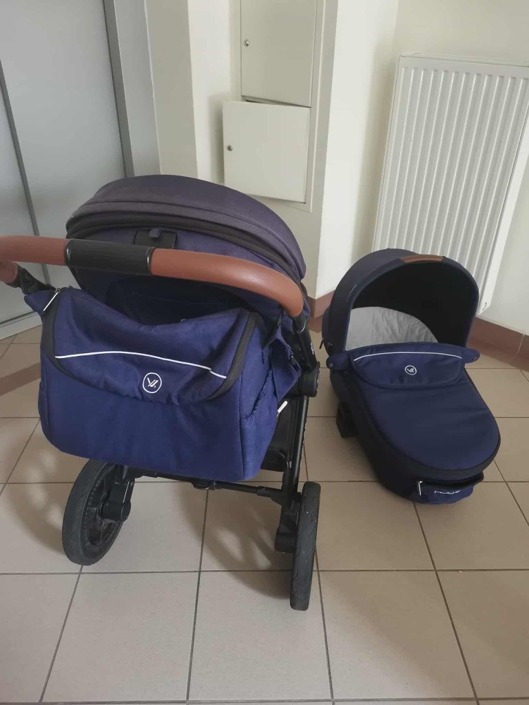 Wózek Muuvo Quick 2.0 gondola + spacerówka + akcesoria