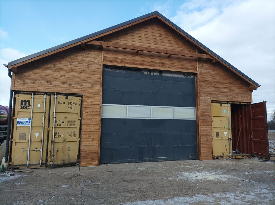 Wiata, hala, zadaszenia kontenerowe