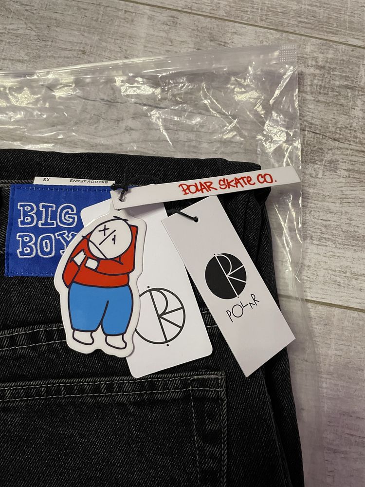 Джинси Polar Big Boy Washed Black New logo/Polar bigboy jeans XS.S,M,L