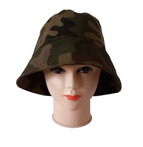 Bucket hat, czapka wędkarska, rybacka, kapelusz na lato, moro, khaki