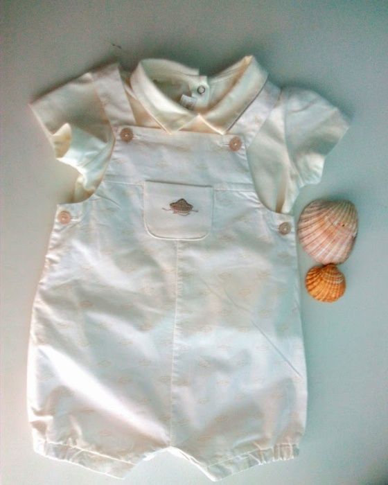 Conjunto camisola e jardineira, da Mayoral, 4-6 meses, 70 cm