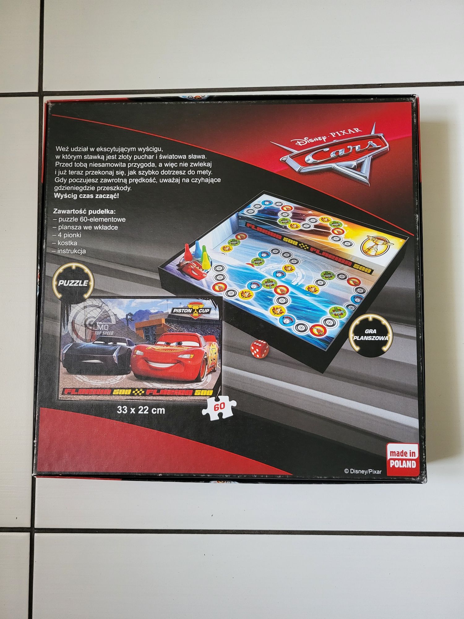Gra planszowa Cars plus puzzle 4+