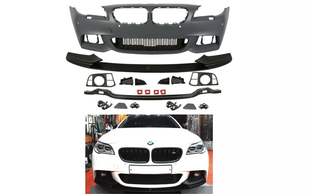 BMW F10 F11 бампер передній M paket пакет m performance губа не m5