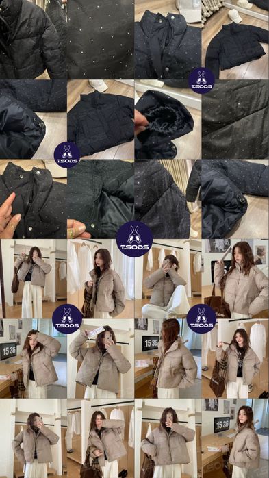 Пуховик со стразами женская куртка блестящая черный пуховик с камнями