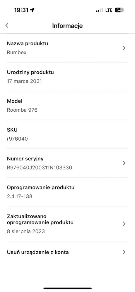 IRobot Roomba 976 + zapasowy filtr i szczotka