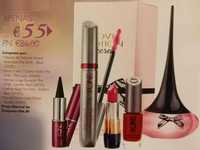 Kit de maquilhagem Oriflame: eyeliner, mascara, baton, verniz, perfume