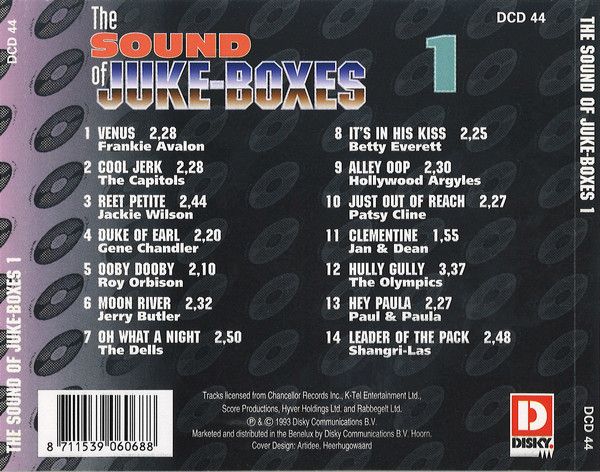 THE SOUND OF JUKE BOXES 1 -CD - płyta nowa , zafoliowana